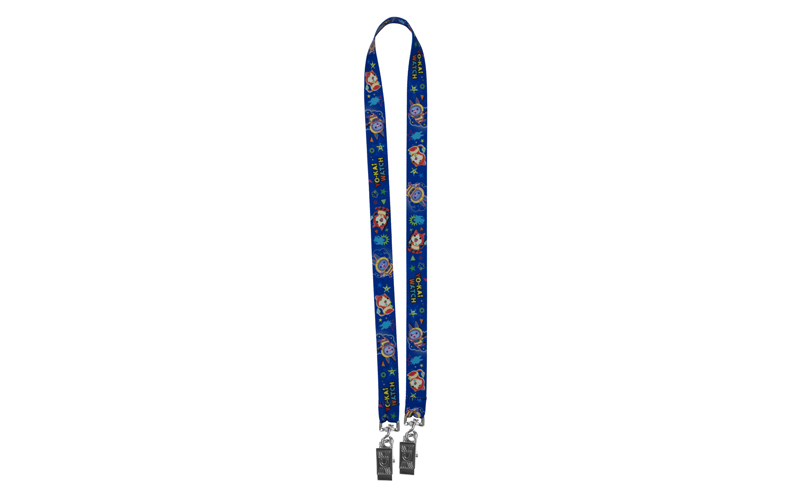 3/4” Import Air Ship Width Dual Attachment Super Soft Polyester Multi-Color Sublimation Lanyard